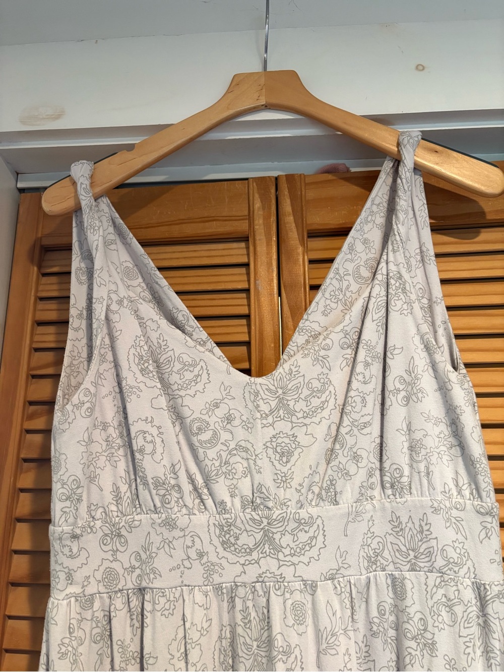 Boho Floral Maxi Deess Garnet Hill Ombre Flowy Summer Coastal Cotton Beach - Picture 5 of 8